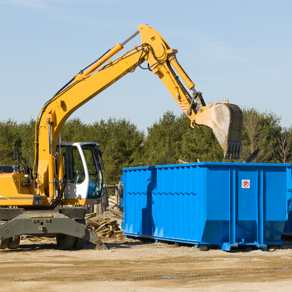 what size residential dumpster rentals are available in Princeton Illinois